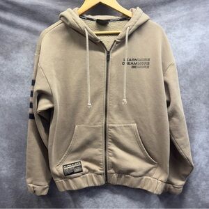 Alphalete Tan Zipper Hoodie Size Small